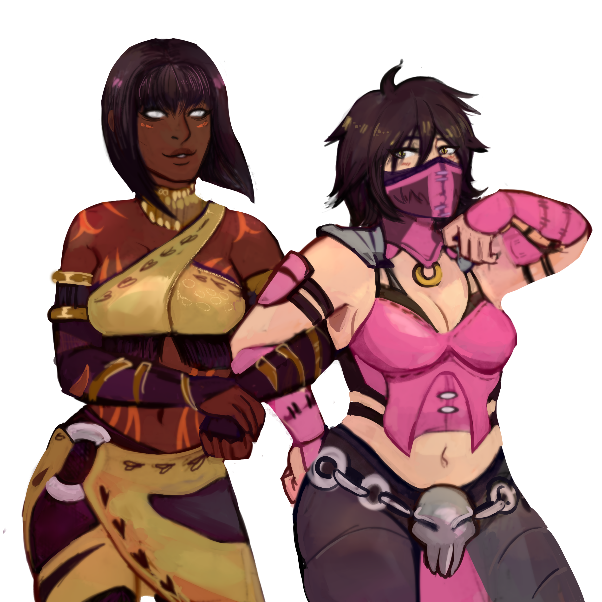 zxidart — Tanya, Mileena and Baraka commission for