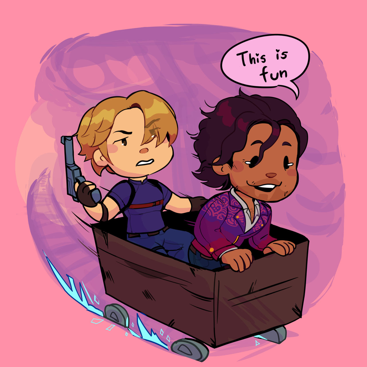 RE4 Luis and Leon by zxid on DeviantArt