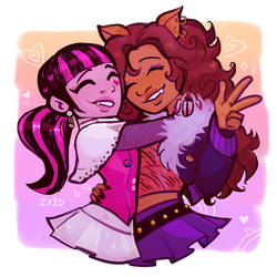 MH - Draculaura and Clawdeen Wolf