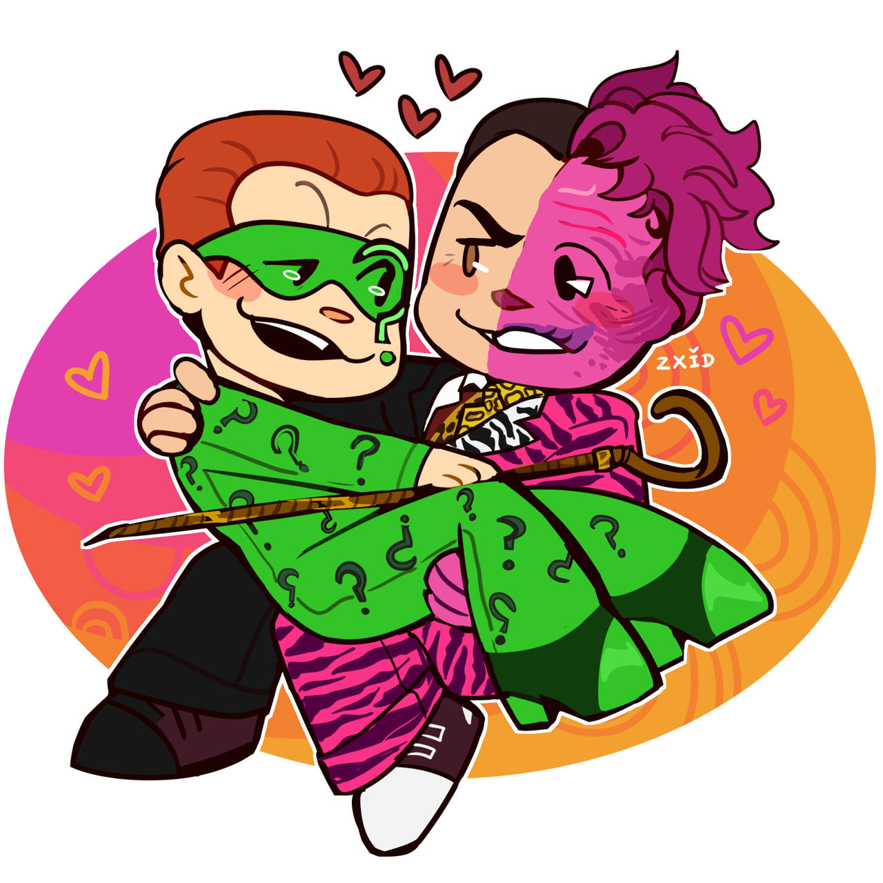DC - The Riddler x Two-face by zxid on DeviantArt