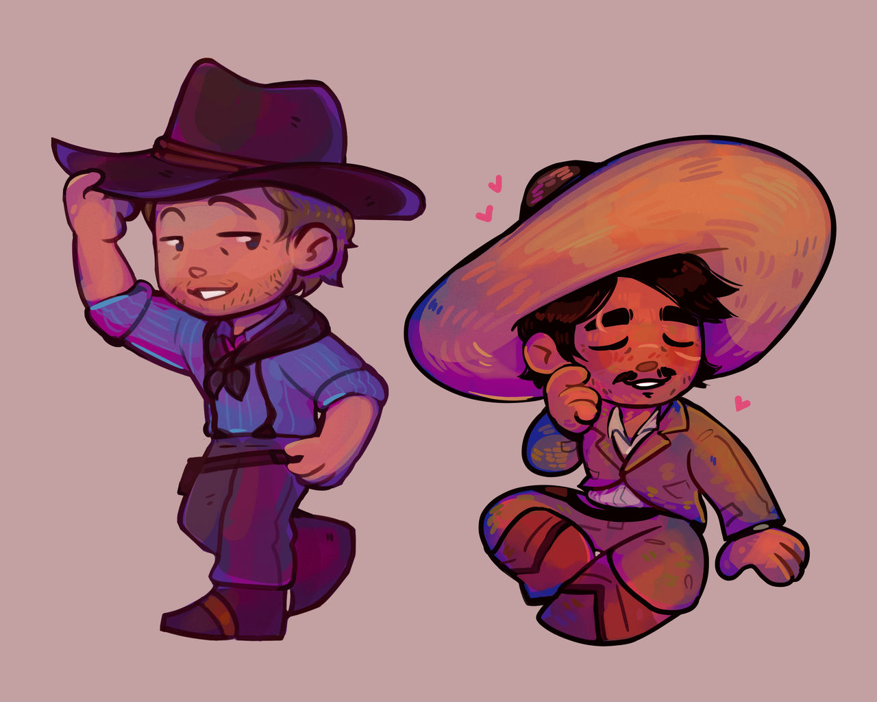 RDR / RDR2 - Arthur Morgan y Javier Escuella by zxid on DeviantArt