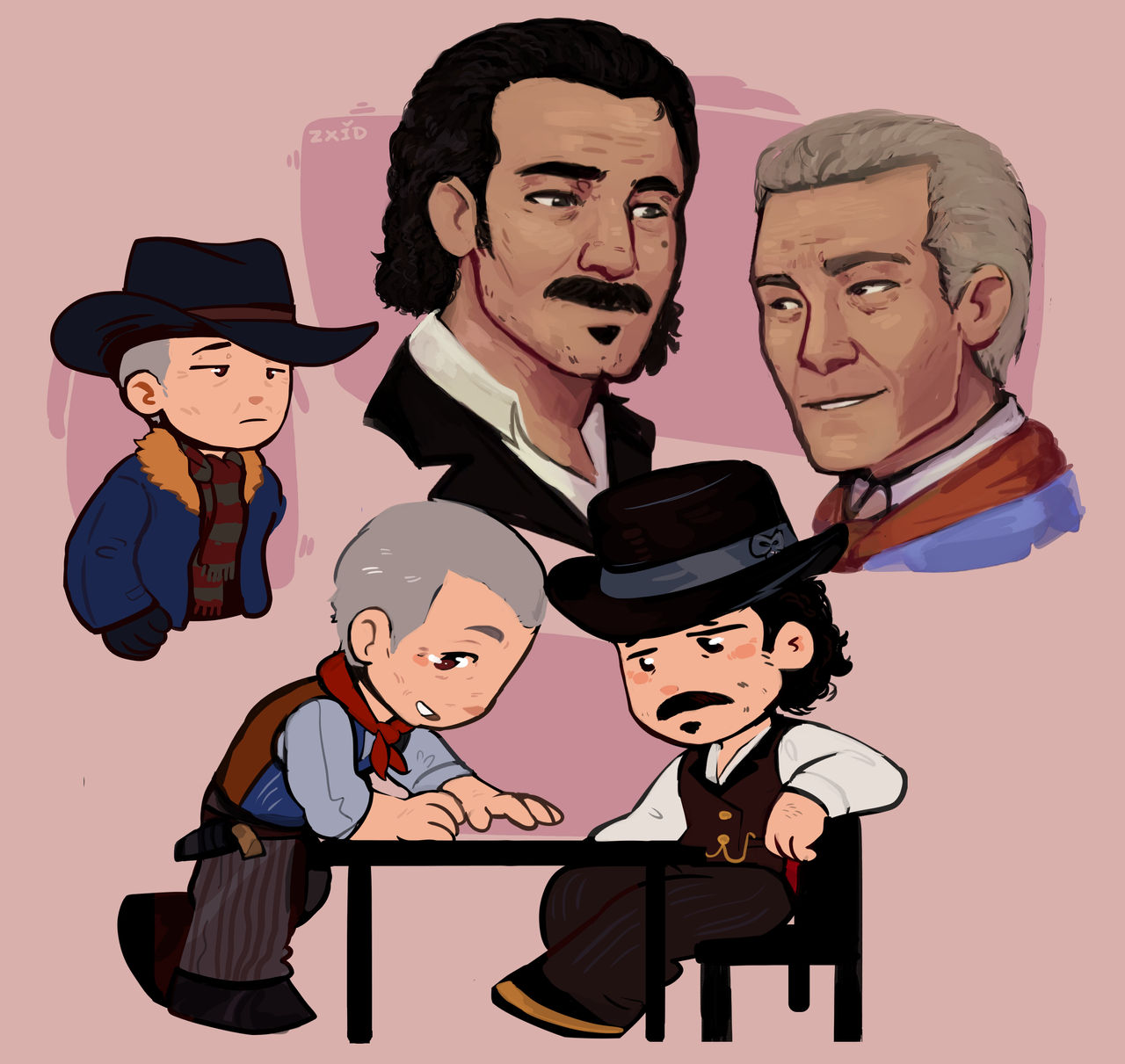RDR2 - Dutch Van Der Linde and Hosea Matthews by zxid on DeviantArt