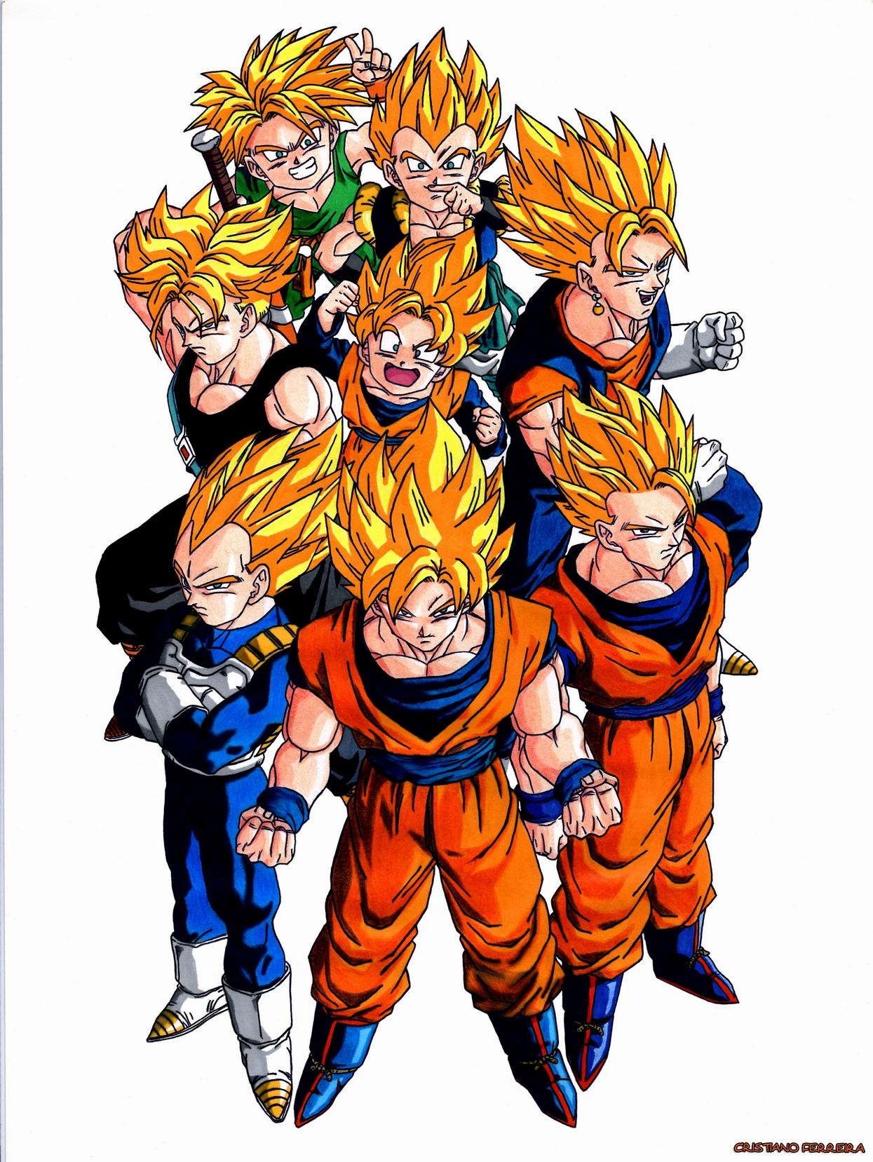 Grupo super sayajins by FantasminhaCamarada on DeviantArt