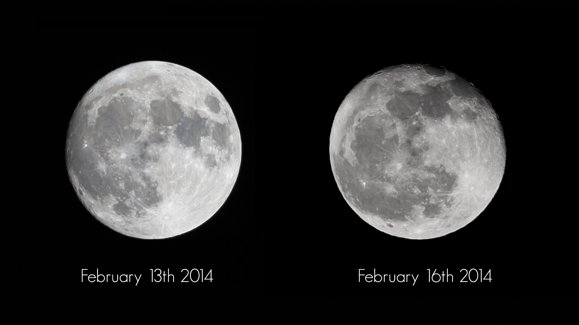 Moon 3 days difference