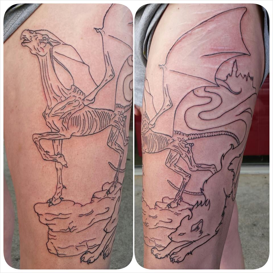 pix Patronus Thestral Tattoo thestral and patronus tattoo session 1