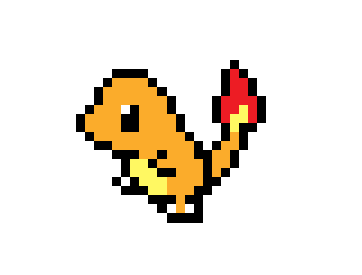 charmander pixel - Pokemon Pixel Pixel