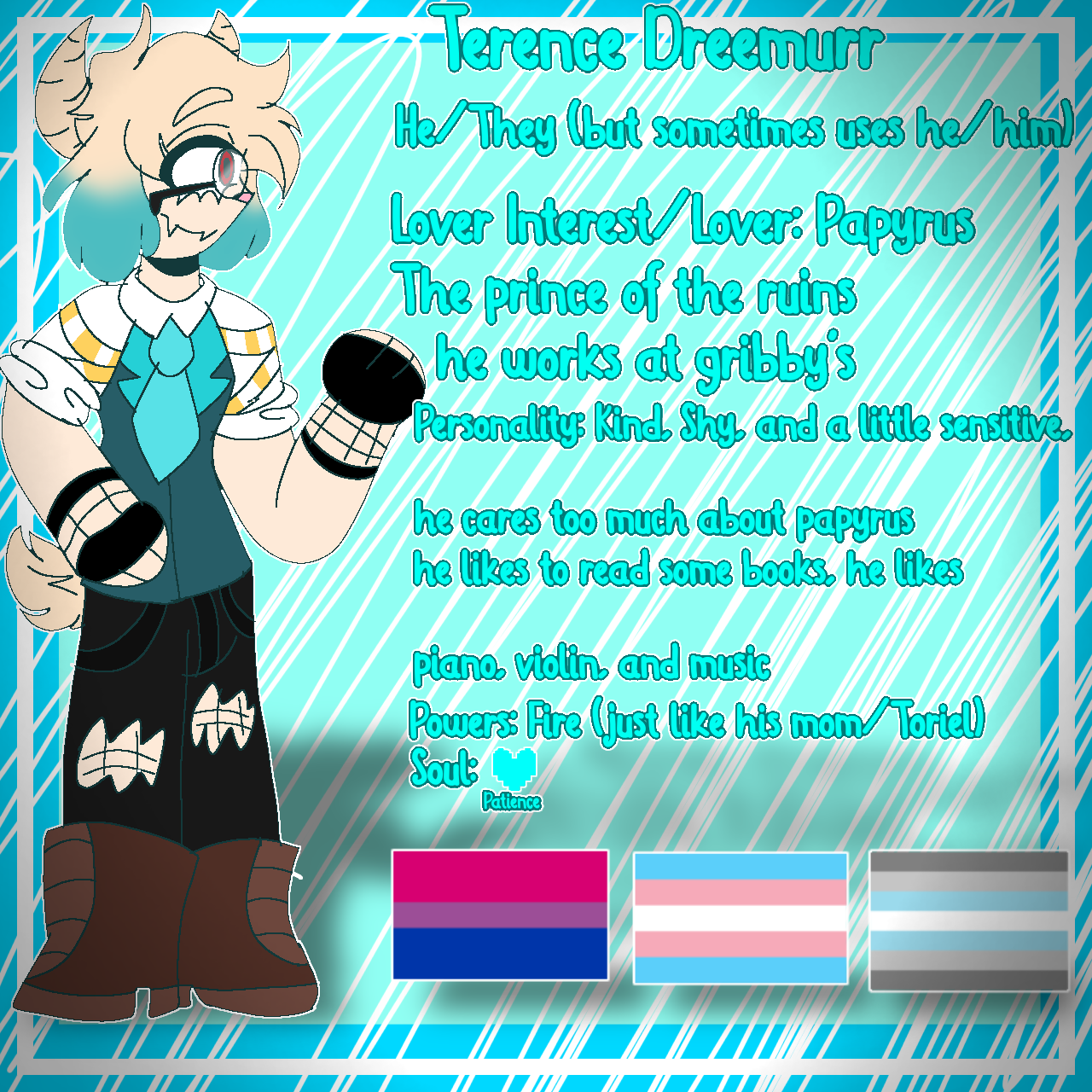 Terence Dreemurr (Undertale OC) by AdrenalineAndFriends on DeviantArt