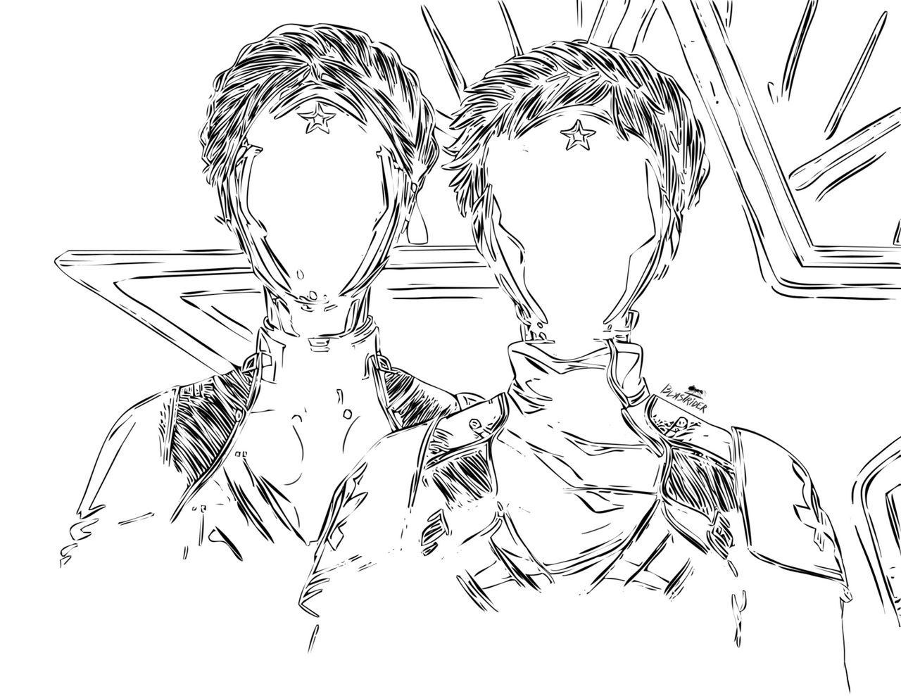 Atomic Heart Twins sketch By Blastrider On DeviantArt atomic-heart-twins-sketch-by-blastrider-on-deviantart