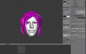 My first step in creating hair models and props