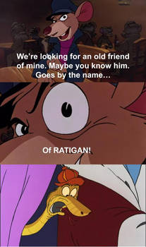 Sir Hiss is shocked by Ratigan's name