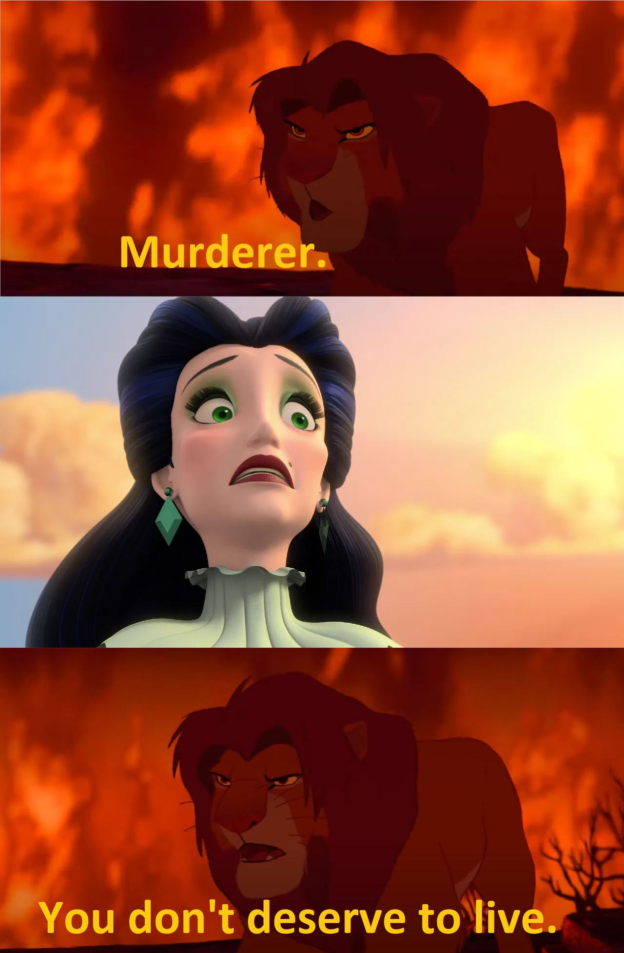Simba calls Shuriki a murderer by Renervent on DeviantArt