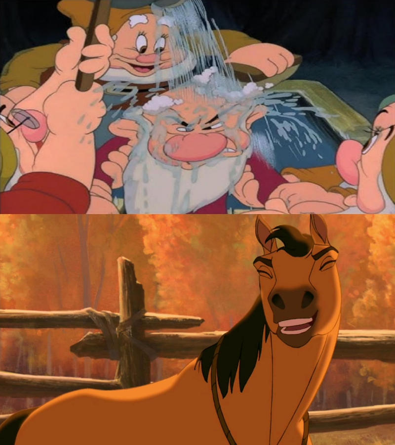 Grumpy Getting Washed Spirit laughs at Grumpy getting washed by Renervent on DeviantArt