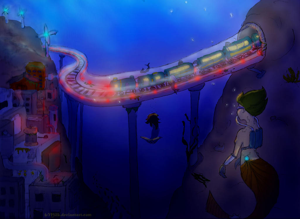 TrainUnderwater by 6milk on DeviantArt