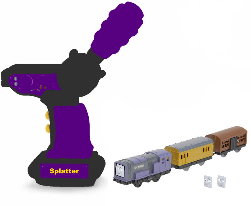 Customize Trackmaster Deviantart Roderick Lumpy Trackmaster R/C Flip Face Splatter Idea by Darkerwanderer on DeviantArt