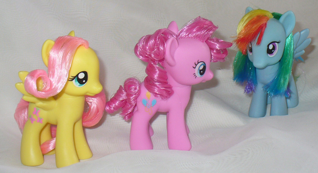 Rainbow Dash Fluttershy and Pinkie New Hair Styles