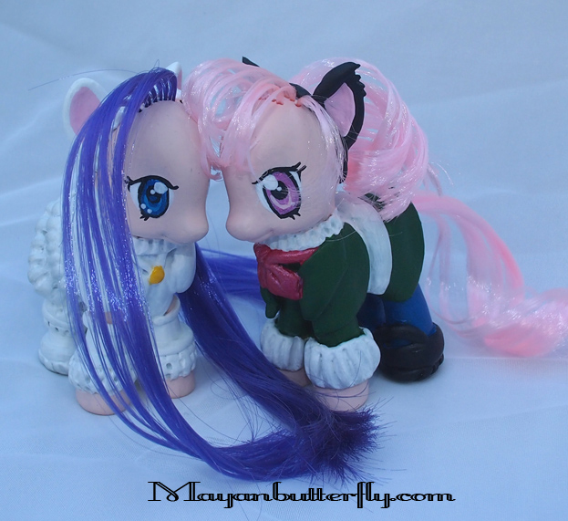 Hazuki + Artemis FiM Anime Custom My Little Ponies