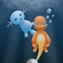 Charmander...under water? O.o