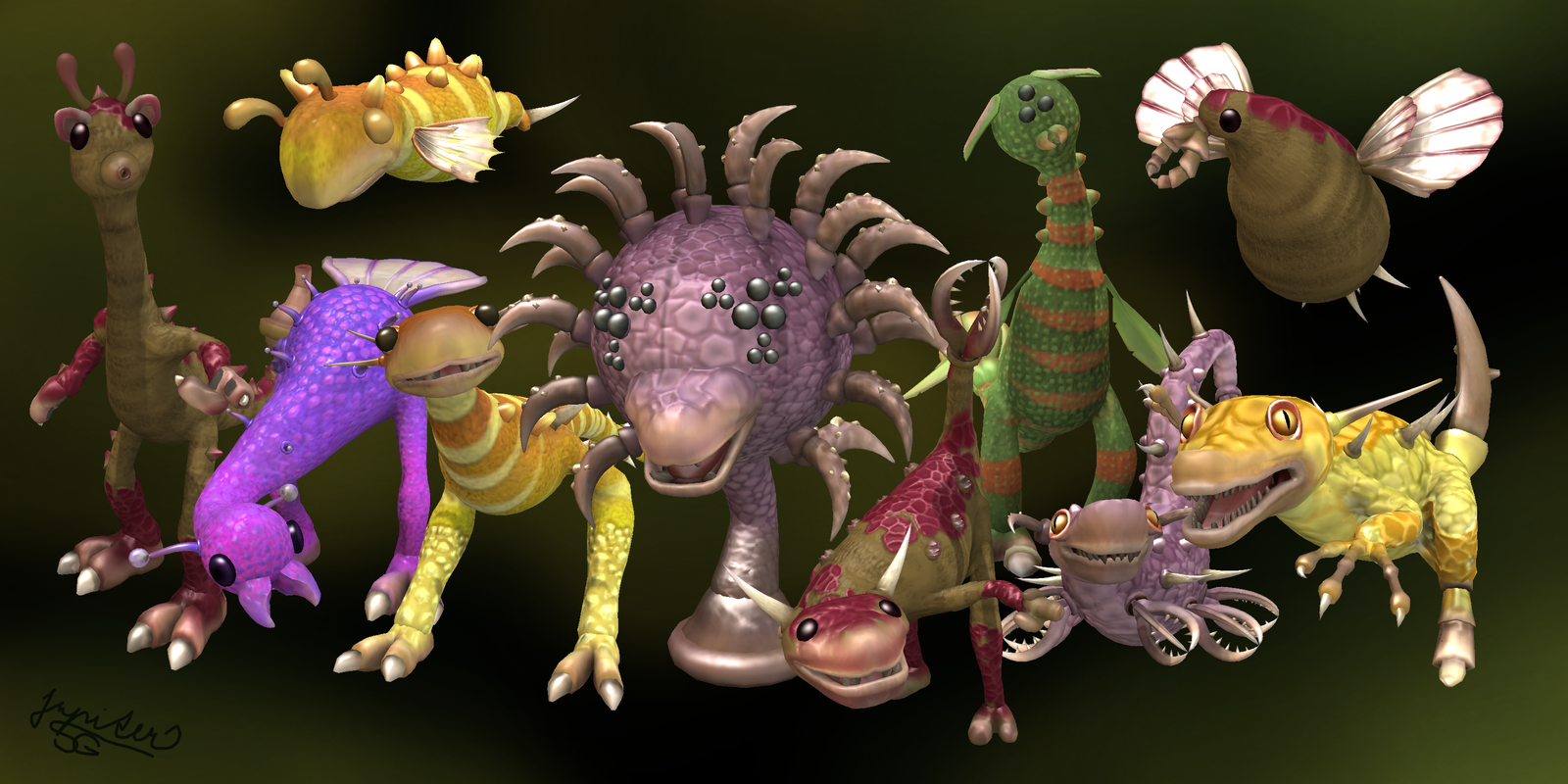 Спор вики. Существа Максис Spore. Лягухозавр Spore. Spore существа монстры. Spore Maxis creatures.