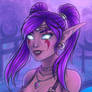 Night elf portrait (+NSFW version)