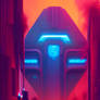 Neon Cyberpunk Temple