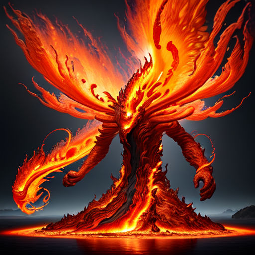 Fire Monster 33 by auctionpiccker on DeviantArt