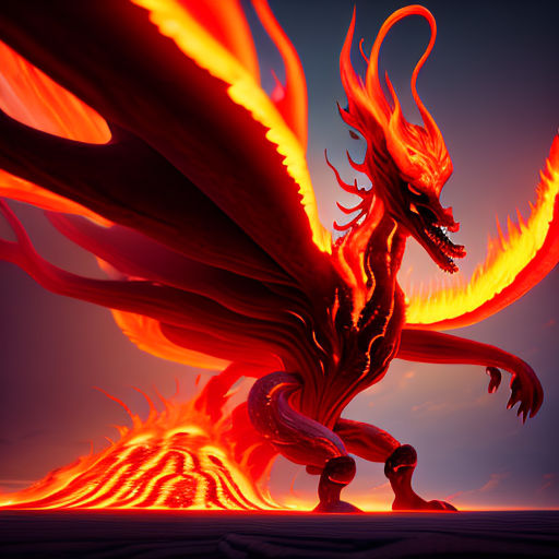 Fire Monster 4 by auctionpiccker on DeviantArt