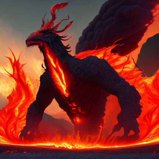 Fire Monster 2 by auctionpiccker on DeviantArt