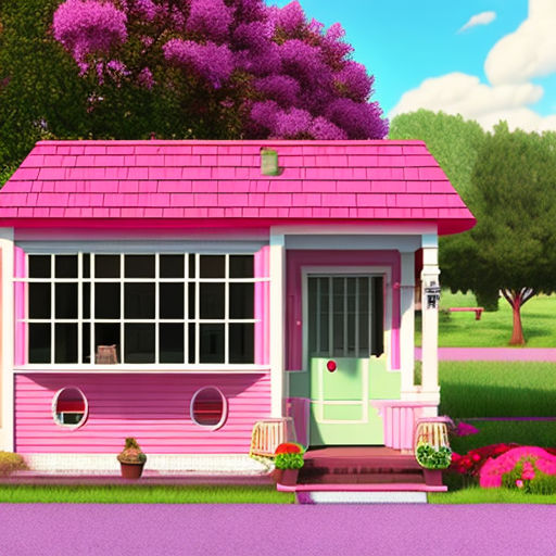 Pink House by auctionpiccker on DeviantArt