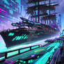 Cyberpunk Pirate Ship 2