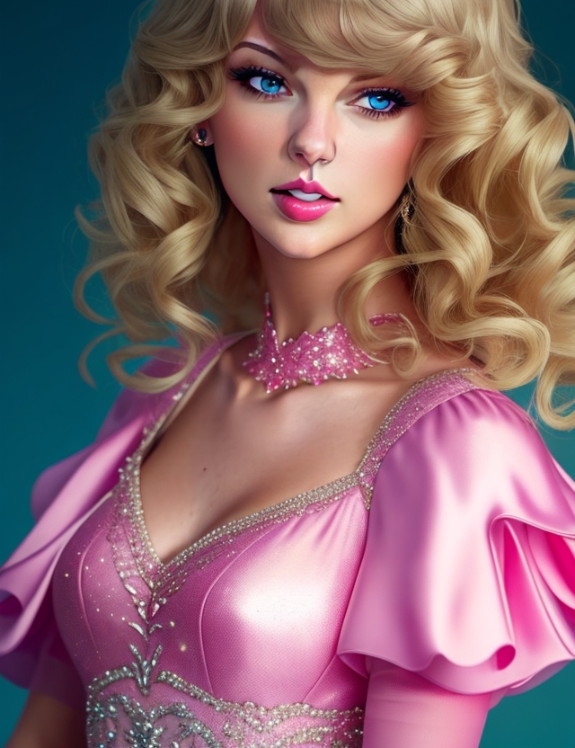 Taylor swift as a barbie doll