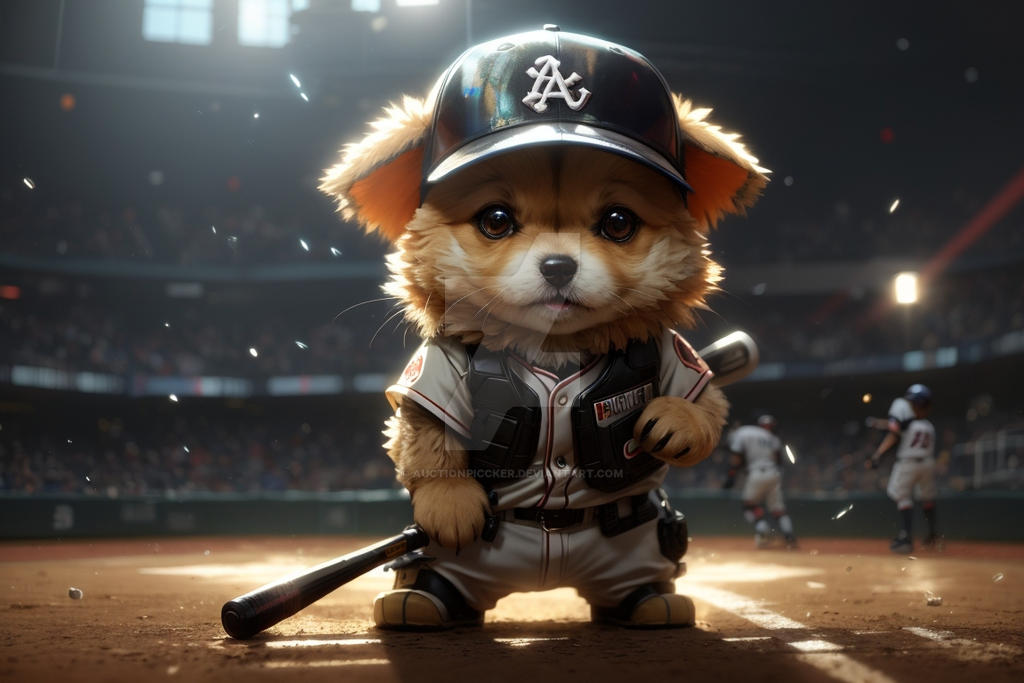 Baseball Puppy 2 by auctionpiccker on DeviantArt