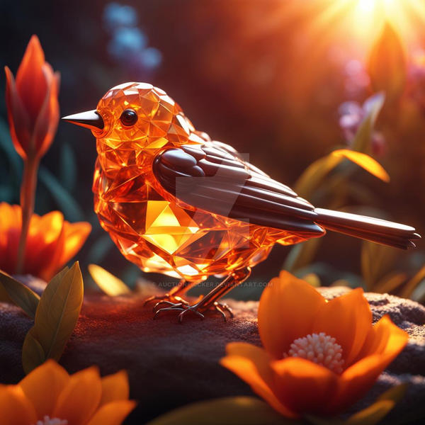 Crystal Bird by auctionpiccker on DeviantArt