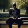 Batman Sitting on a Park Bench 3