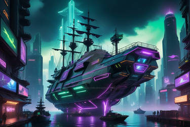 Cyberpunk Piurate Ship 2