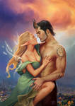Neburas and Neva, Spindrift romance cover parody by ElsaKroese