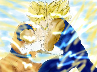 goku vs majin vegeta