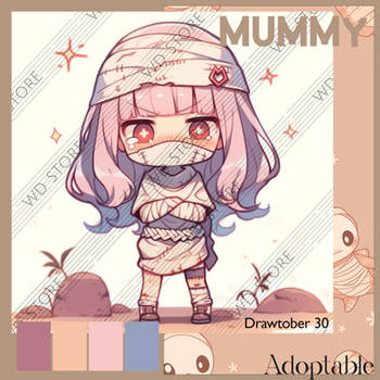 Drawtober 30 - Mummy - Standard Adoptable