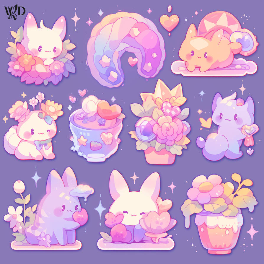 Freebie Friday #3 - Cute random stickers by WickedD-S on DeviantArt