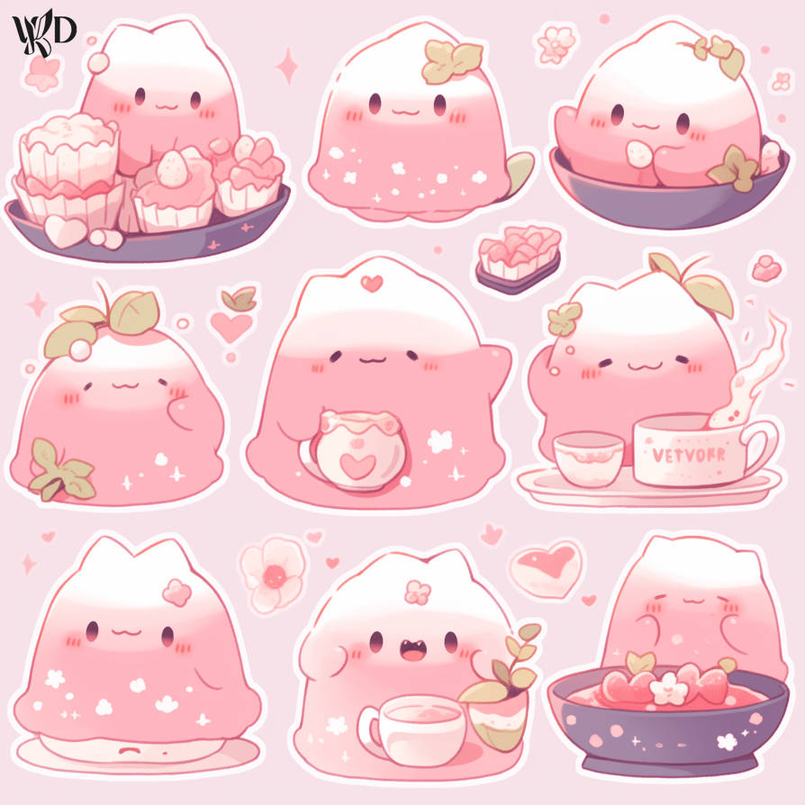 Chance Sticker Cute Freebie Friday #21 - Cute random stickers by WickedD-S on DeviantArt