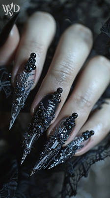 Deadly spikes - Nail Art #34