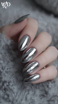 Chrome Hearts - Nail Art #156