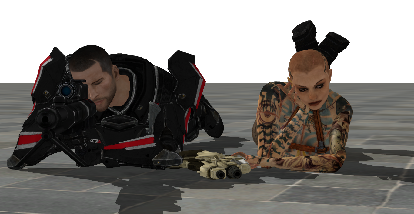 Mass Effect - Shepard X jack Spec Ops