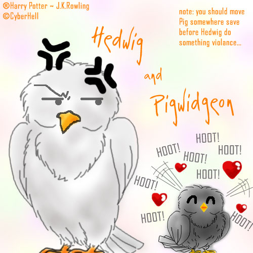 Hedwig and Pigwidgeon