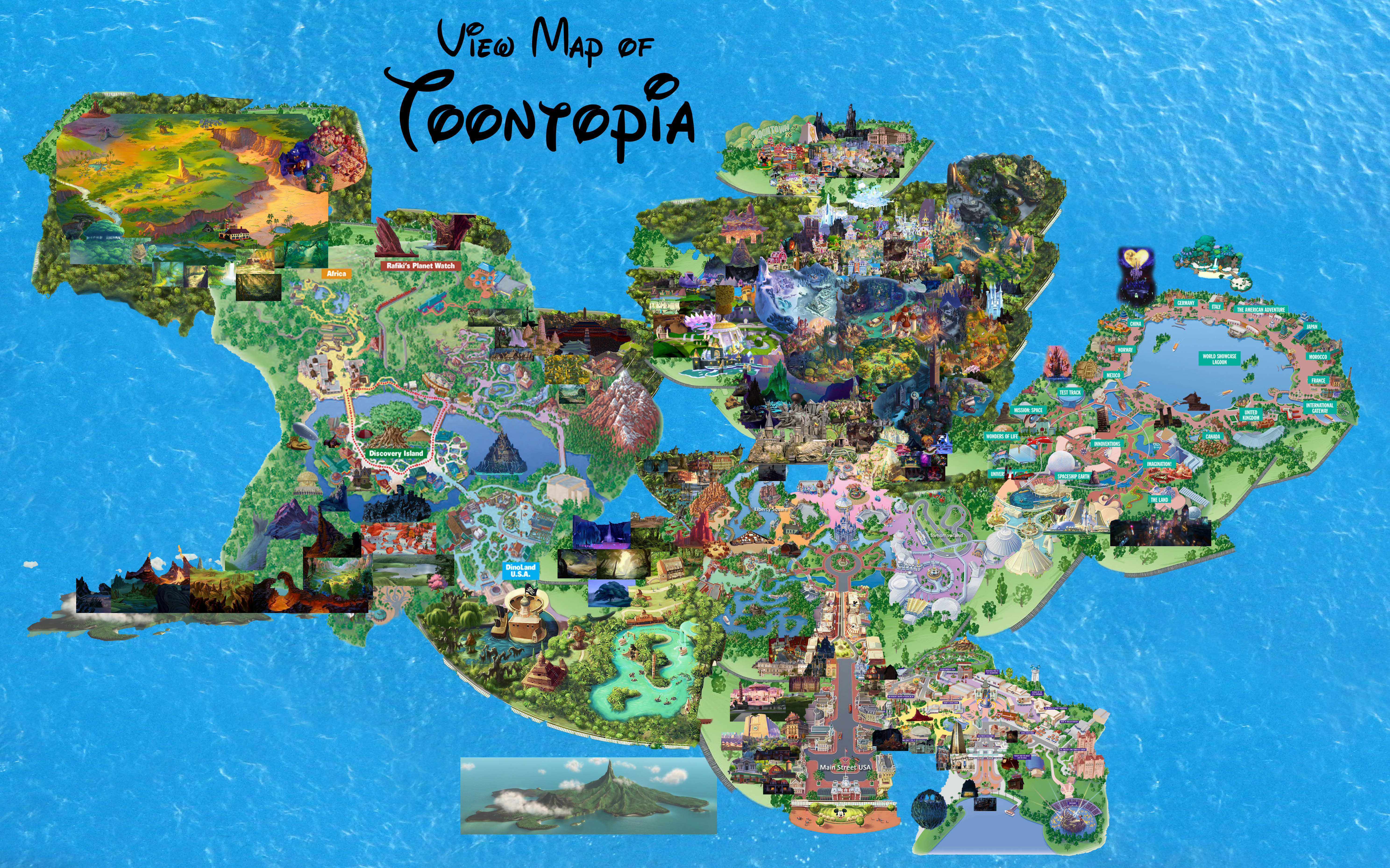 Islands Of Adventure Map 2016 by JoshuaOrro on DeviantArt