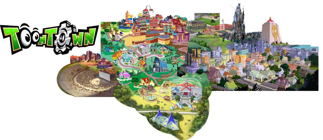 Toontown Layout Toontopia: Toontown by conthauberger on DeviantArt