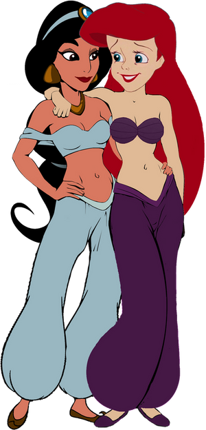 Ariel and Jasmine best friends