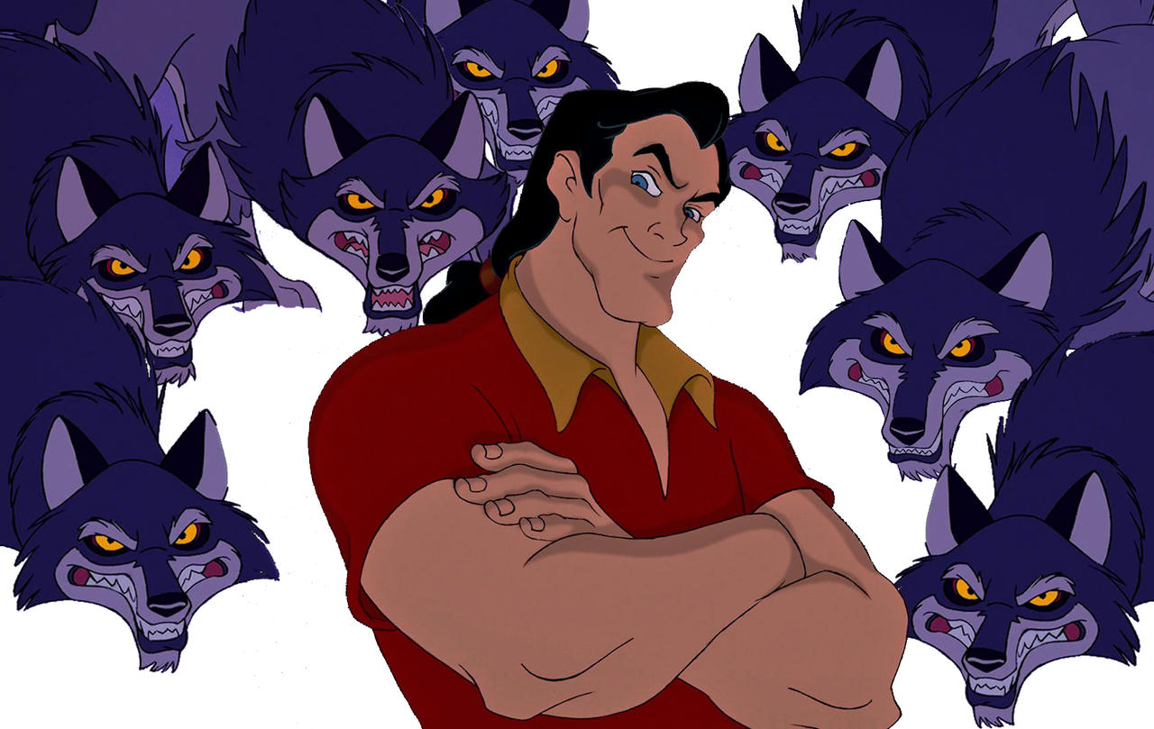 What if the wolves were Gaston's Minions by conthauberger on DeviantArt