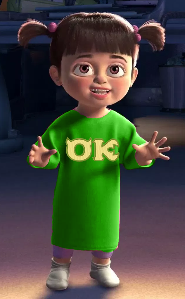 Boo as Oozma Kappa's mascot