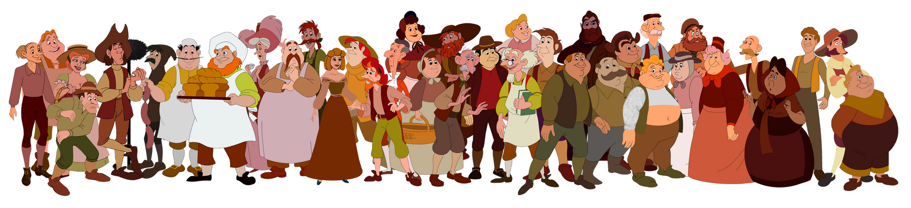 BATB Villagers PNG by conthauberger on DeviantArt