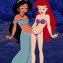 Ariel and Jasmine bellybutton bigger